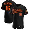 MLB Men's Baltimore Orioles Trey Mancini Nike Black Alternate Authentic Player Jersey