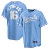 MLB Men's Kansas City Royals Andrew Benintendi Nike Light Blue Alternate Replica Player Jersey