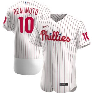 MLB Men's Philadelphia Phillies JT Realmuto Nike White Home Authentic Player Jersey