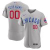 MLB Men's Chicago Cubs Nike Gray Road Authentic Custom Jersey