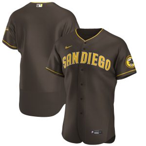 MLB Men's San Diego Padres Nike Brown Road Authentic Team Jersey