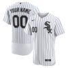 MLB Men's Chicago White Sox Nike White Home Authentic Custom Jersey