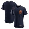 MLB Men's Detroit Tigers Nike Navy Alternate Authentic Logo Team Jersey