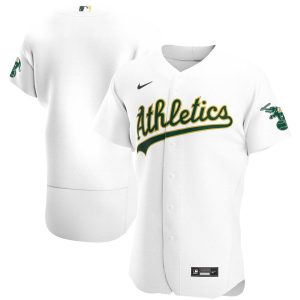 MLB Men's Oakland Athletics Nike White Home Authentic Team Jersey