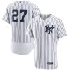 MLB Men's New York Yankees Giancarlo Stanton Nike White Home Authentic Player Jersey