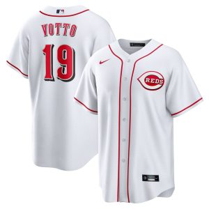 MLB Men's Cincinnati Reds Joey Votto Nike White Home Replica Player Name Jersey