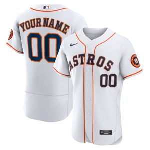 MLB Men's Houston Astros Nike White Home Authentic Custom Jersey