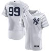 MLB Men's New York Yankees Aaron Judge Nike White Home Authentic Player Jersey