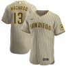MLB Men's San Diego Padres Manny Machado Nike Tan/Brown Alternate Authentic Player Jersey