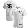 MLB Men's New York Yankees DJ LeMahieu Nike White/Navy Home Authentic Player Jersey