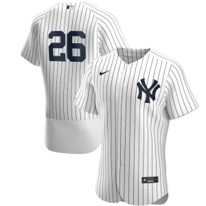 MLB Men's New York Yankees DJ LeMahieu Nike White/Navy Home Authentic Player Jersey