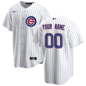 MLB Men's Chicago Cubs Nike White Home Replica Custom Jersey