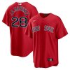 MLB Men's Boston Red Sox J.D. Martinez Nike Red Alternate Replica Player Name Jersey