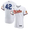 MLB Men's Baltimore Orioles Jackie Robinson Nike White Authentic Player Jersey