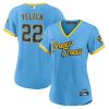 MLB Women's Milwaukee Brewers Christian Yelich Nike Powder Blue 2022 City Connect Replica Player Jersey