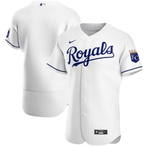 MLB Men's Kansas City Royals Nike White Home Authentic Team Jersey