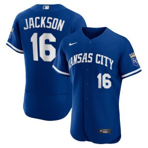 MLB Men's Kansas City Royals Bo Jackson Nike Royal Alternate Authentic Player Jersey