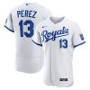 MLB Men's Kansas City Royals Salvador Perez Nike White 2022 Home Authentic Player Jersey