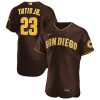 MLB Men's San Diego Padres Fernando Tatis Jr. Nike Brown Road Authentic Player Jersey