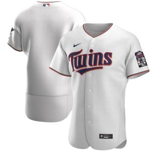 MLB Men's Minnesota Twins Nike White Home Authentic Team Jersey