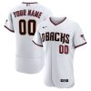 MLB Men's Arizona Diamondbacks Nike White Home Authentic Custom Jersey