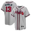 MLB Men's Atlanta Braves Ronald Acuna Jr. Nike White Home Replica Player Name Jersey