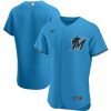 MLB Men's Miami Marlins Nike Black Alternate Authentic Team Jersey