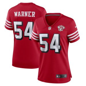 NFL Women's San Francisco 49ers Fred Warner Nike Scarlet 75th Anniversary Alternate Game Jersey