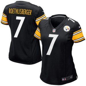 NFL Women's Pittsburgh Steelers Ben Roethlisberger Nike Black Game Player Jersey