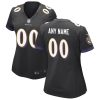NFL Women's Nike Black Baltimore Ravens Alternate Custom Game Jersey