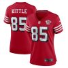NFL Women's San Francisco 49ers George Kittle Nike Scarlet 75th Anniversary Alternate Game Jersey