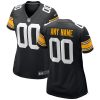 NFL Women's Nike Black Pittsburgh Steelers Alternate Custom Game Jersey
