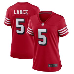 NFL Women's San Francisco 49ers Trey Lance Nike Scarlet Alternate Game Jersey