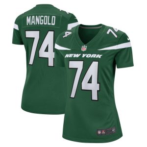 NFL Women's New York Jets Nick Mangold Nike Gotham Green Retired Player Jersey