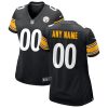 NFL Women's Nike Black Pittsburgh Steelers Custom Game Jersey