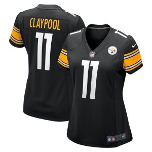 NFL Women's Pittsburgh Steelers Chase Claypool Nike Black Player Game Jersey