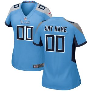 NFL Women's Nike Light Blue Tennessee Titans Alternate Custom Game Jersey