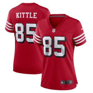 NFL Women's San Francisco 49ers George Kittle Nike Red Alternate Player Game Jersey