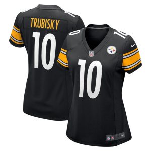 NFL Women's Pittsburgh Steelers Mitchell Trubisky Nike Black Game Jersey