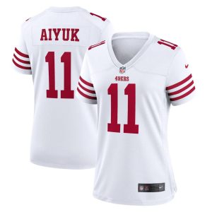 NFL Women's San Francisco 49ers Brandon Aiyuk Nike White Player Game Jersey
