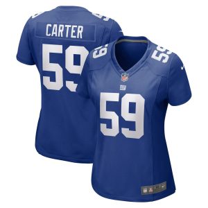 NFL Women's New York Giants Lorenzo Carter Nike Royal Game Jersey