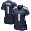 NFL Women's Nike AJ Brown Navy Tennessee Titans Game Jersey
