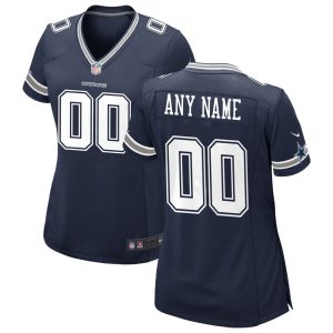 NFL Women's Nike Navy Dallas Cowboys Custom Game Jersey