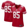 NFL Women's San Francisco 49ers George Kittle Nike Scarlet 75th Anniversary Game Player Jersey
