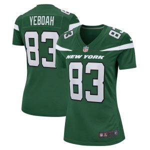 NFL Women's New York Jets Kenny Yeboah Nike Gotham Green Team Game Jersey
