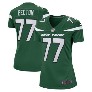 NFL Women's New York Jets Mekhi Becton Nike Gotham Green Game Jersey