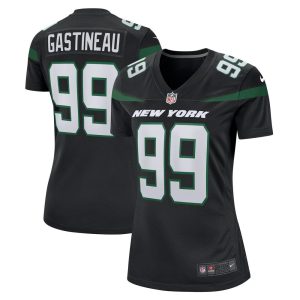NFL Women's New York Jets Mark Gastineau Nike Stealth Black Game Jersey