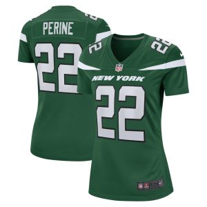 NFL Women's New York Jets La'Mical Perine Nike Gotham Green Game Jersey