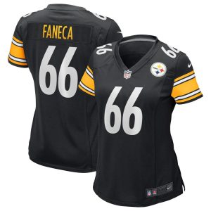 NFL Women's Pittsburgh Steelers Alan Faneca Nike Black Game Retired Player Jersey