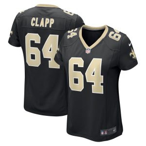NFL Women's New Orleans Saints Will Clapp Nike Black Game Jersey